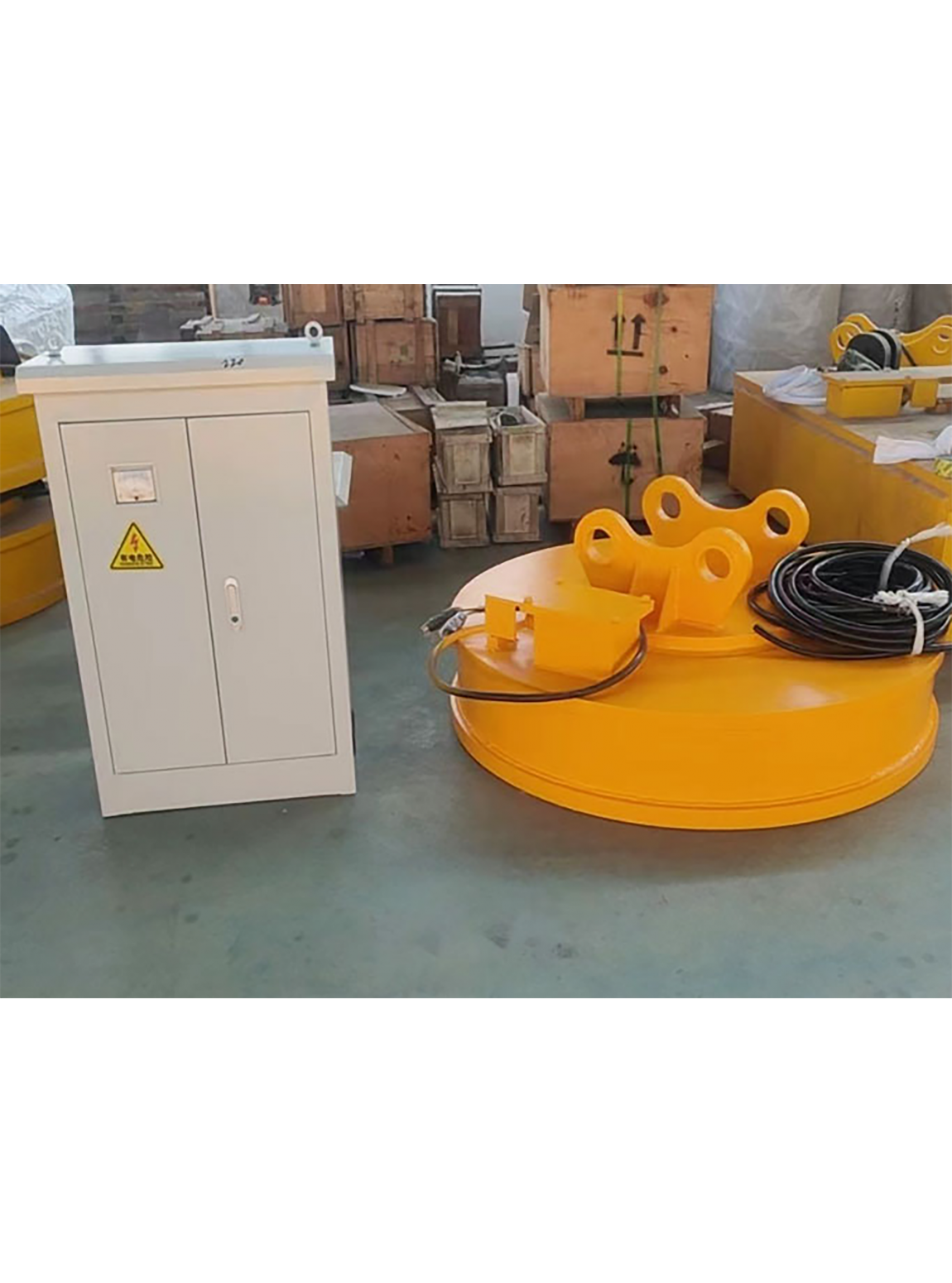 แม่เหล็กติดรถแบคโฮ (Excavator Magnet)